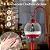 Poste Luminária Led Musical Globo Papai Noel Giratório Com Sensor - Imagem 3