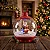 Poste Luminária Led Musical Globo Papai Noel Giratório Com Sensor - Imagem 7