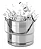Balde De Gelo Com Pegador Inox Para Bebidas Whisky Drinks - Imagem 2