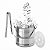 Balde De Gelo Com Pegador Inox Para Bebidas Whisky Drinks - Imagem 1