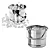 Balde De Gelo Com Pegador Inox Para Bebidas Whisky Drinks - Imagem 4