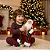 Papai Noel Com Saco Ursinho Paetê Guizo Modelo Luxo 60cm - Imagem 5