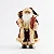 Papai Noel Roupa Vermelha Com Saco E Capa, Modelo Luxo 30cm - Imagem 1