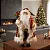 Papai Noel Roupa Vermelha Com Saco E Capa, Modelo Luxo 30cm - Imagem 2