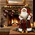 Papai Noel Com Saco Ursinho Paetê Guizo Modelo Luxo 45cm - Imagem 3