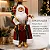 Papai Noel Com Saco Ursinho Paetê Guizo Modelo Luxo 45cm - Imagem 7