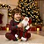 Papai Noel Com Saco Ursinho Paetê Guizo Modelo Luxo 45cm - Imagem 5