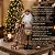 Papai Noel Com Cajado Dourado Marrom Guizo 30 Cm Luxo Natal - Imagem 8