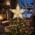 Estrela Ponteira 10 Led 14,5cm Enfeite Árvore Natal Bivolt Branco Quente - Imagem 4