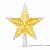 Estrela Ponteira 10 Led 14,5cm Enfeite Árvore Natal Bivolt Branco Quente - Imagem 1