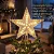 Estrela Ponteira 10 Led 14,5cm Enfeite Árvore Natal Bivolt Branco Quente - Imagem 5