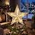 Estrela Ponteira 10 Led 14,5cm Enfeite Árvore Natal Bivolt Branco Quente - Imagem 2