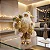 Papai Noel Boneco Luxo 30cm Com Saco Guizo Paetê Dourado - Imagem 6