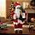 Papai Noel Com Saco Boneco De Natal Luxo 30 Cm Enfeite - Imagem 4