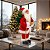 Papai Noel Boneco Enfeite Caixa De Presente 30cm Luxo Natal - Imagem 5