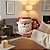 Caneca Porcelana Natal Enfeite Presente Papai Noel 330 Ml Branco Vermelho Noel De Oculos - Imagem 2