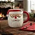 Caneca Porcelana Natal Enfeite Presente Papai Noel 330 Ml Branco Vermelho Noel De Oculos - Imagem 5