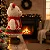Urso De Pelúcia Fêmea Natalino 40cm Enfeite Boneco Natal Cachecol - Imagem 3