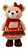 Urso De Pelúcia Fêmea Natalino 40cm Enfeite Boneco Natal Cachecol - Imagem 4