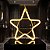Pisca Enfeite De Estrela Neon Led Branco Branca Quente Cor Das Luzes Warm - Imagem 2