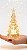 Enfeite Mini Árvore Natal Acrílico Com Led A Pilha 10 Cm - Imagem 1