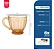 Conjunto 6 Xícaras De Vidro Âmbar 200ml Com Alça Café Chá Âmbar - Imagem 6
