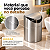 Mini Lixeira Pia Multiuso Em aço Inox Tampa Basculante Cozinha 1,5 Litros - Imagem 6