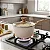 Panela Antiaderente Indução Com tampa 1,75l Creme- Dolce Home - Imagem 2