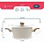Panela Caçarola Indução Com tampa Vidro 2,4l Creme -dolce Home - Imagem 5