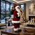 Papai Noel 30cm Enfeite Boneco Luxo Lista De Presente Urso - Imagem 5
