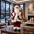 Papai Noel 30cm Enfeite Boneco Luxo Lista De Presente Urso - Imagem 2