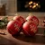 Kit Com 4 Bolas Glitter Decorada Enfeite De Natal 8cm - Imagem 4