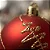 Kit Com 4 Bolas Glitter Decorada Enfeite De Natal 8cm - Imagem 3