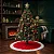 Saia Tapete Para Árvore Natal Luxo Vermelha Veludo 80cm - Imagem 4