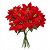 Kit 6 Buquês Flor De Natal Vermelha Bico De Papagaio 30 Cm - Imagem 5