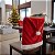 Kit 4 Capas Vermelha Para Cadeira Natal Veludo Papai Noel - Imagem 2