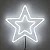 Estrela Neon Grande Não Pisca Branco Frio 58cm 127v 58cm Branco 127v - Imagem 4
