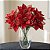 Kit 6 Galhos Flor Artificial Bico De Papagaio Vermelho 30cm - Imagem 6