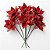 Kit 6 Galhos Flor Artificial Bico De Papagaio Vermelho 30cm - Imagem 5