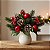 Kit 6 Buquês Flor De Natal Cereja Decoração Vermelho 15 Cm - Imagem 6