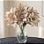 Kit 6 Galho Flor Artificial Bico De Papagaio Cor Champanhe - Imagem 3