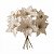 Kit 6 Flor Bico De Papagaio Champanhe Luxo Natal 32cm Veludo - Imagem 7
