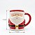 Caneca Cerâmica Papai Noel 330ml Wincy Luxo Natal - Imagem 3