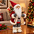 Papai Noel Boneco Enfeite De Natal Esquiador 30 Cm Luxo - Imagem 2