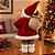 Papai Noel Boneco Enfeite De Natal Esquiador 30 Cm Luxo - Imagem 4