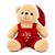 Urso De Pelúcia Enfeite De Natal Modelo Luxo 20 Cm - Imagem 3