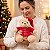 Urso De Pelúcia Enfeite De Natal Modelo Luxo 20 Cm - Imagem 2
