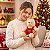 Urso De Pelúcia Enfeite De Natal Modelo Luxo 20 Cm - Imagem 4