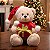 Urso De Pelúcia Luxo 20cm Papai Noel Natal Caixa De Presente - Imagem 3