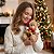 Urso De Pelúcia Luxo 20cm Papai Noel Natal Caixa De Presente - Imagem 2